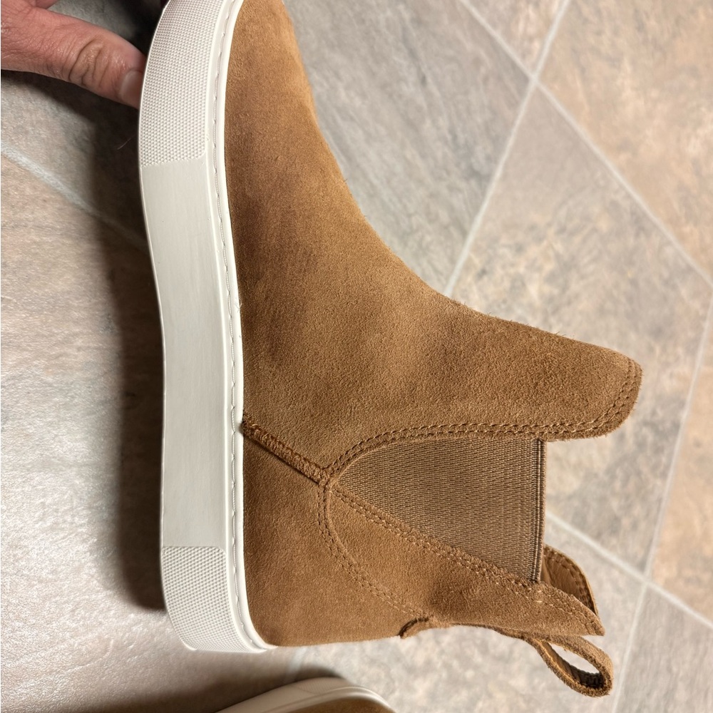 UGG Brown Suede Sneakers with White Sole